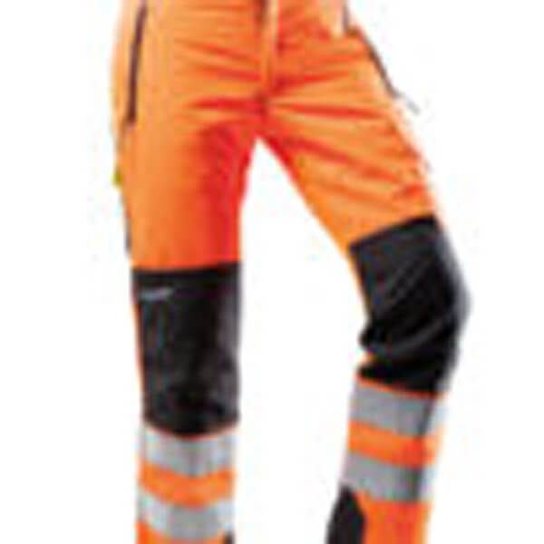 Ventilation Schnittschutzhose Pfanner orange EN 20471